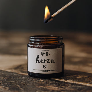 Vo Herzn - Mini Spruchkerze