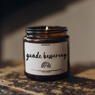 Guade Besserung - Mini Spruchkerze