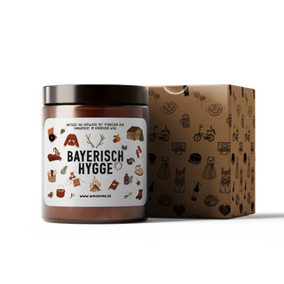 "Bayerisch Hygge" - Motivkerze