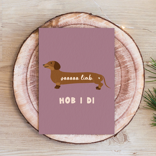 So liab hob I di - Bierdeckelpostkarte