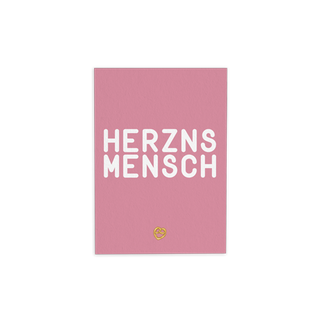 Herznsmensch - Bierdeckelpostkarte