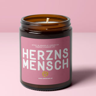 "Herznsmensch" - Motivkerze