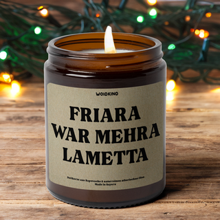 "Lametta" - Spruchkerze