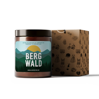 "Bergwald" - Motivkerze