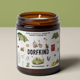 "Dorfkind" - Motivkerze