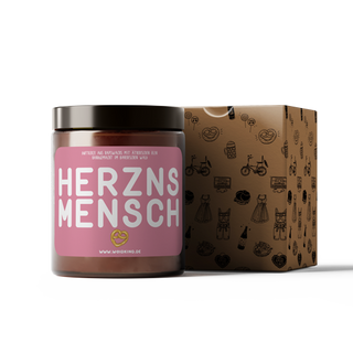 "Herznsmensch" - Motivkerze