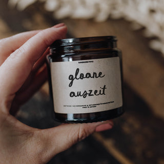 Gloane Auszeit - Mini Spruchkerze