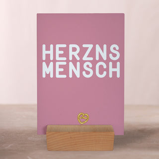 Herznsmensch - Bierdeckelpostkarte