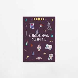 A bisserl Magie - Bierdeckelpostkarte