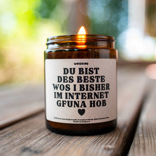 "Internetliebe" - Spruchkerze