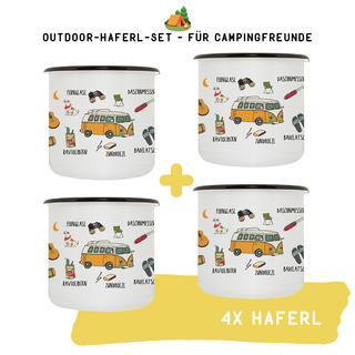 "Outdoor-Set 2" - Bundle mit 4 Haferl