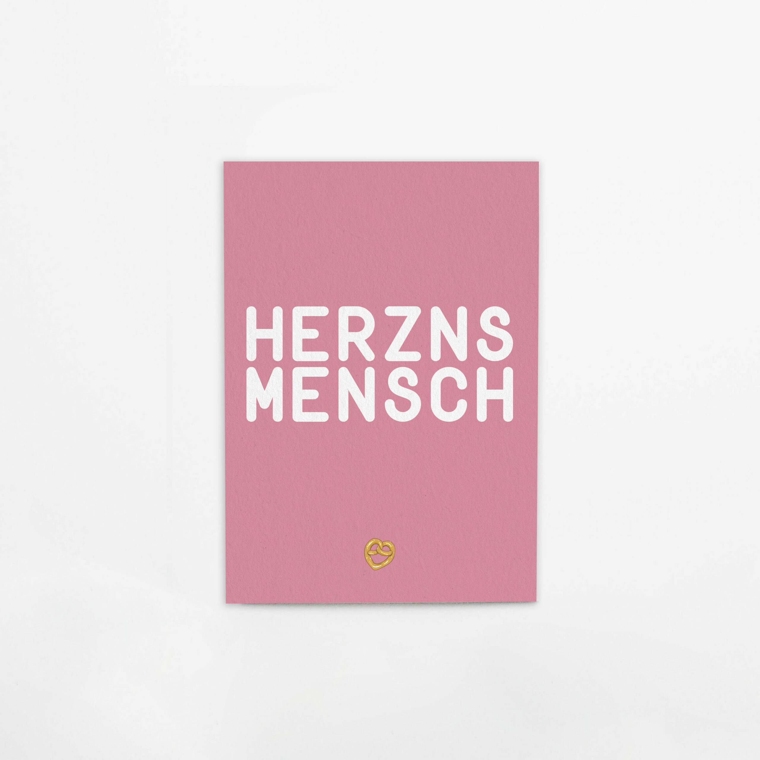 Karte Herzensmensch Herznsmensch Postkarte Geschenk Freundin Mama Muttertag Bierdeckel lustig bayerisch bayrisch bairisch Woidkind